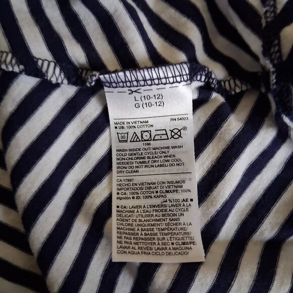 Bundle of Two Girl's Size Large Stripes & Florals Skater Style Casual Dresses - Picture 5 of 11